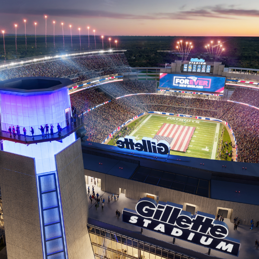 Behind this World Cup Stadium in Boston: Gillette Stadium 